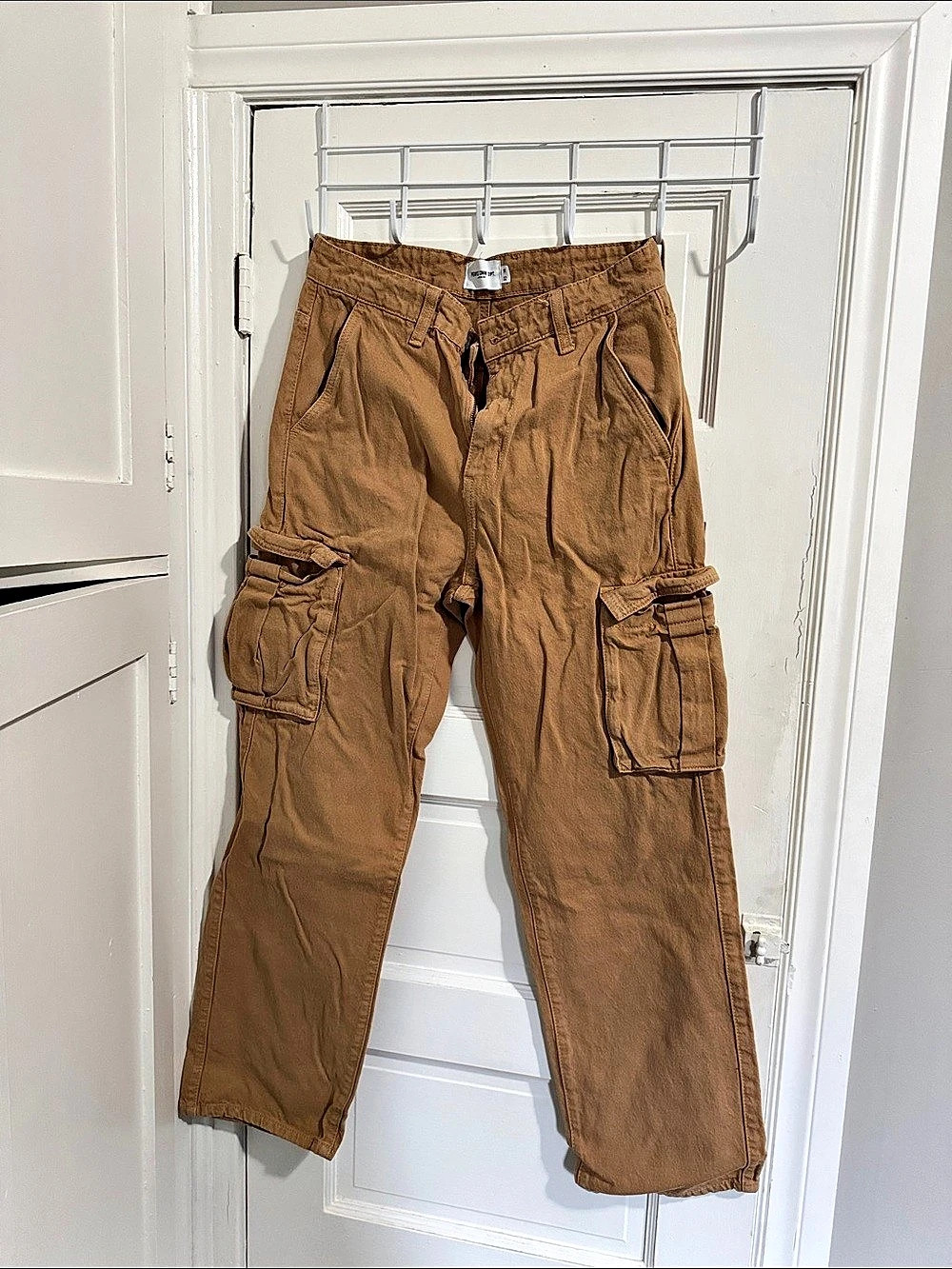 People Denim Cargo Pants Brown Waist 32 Like New
